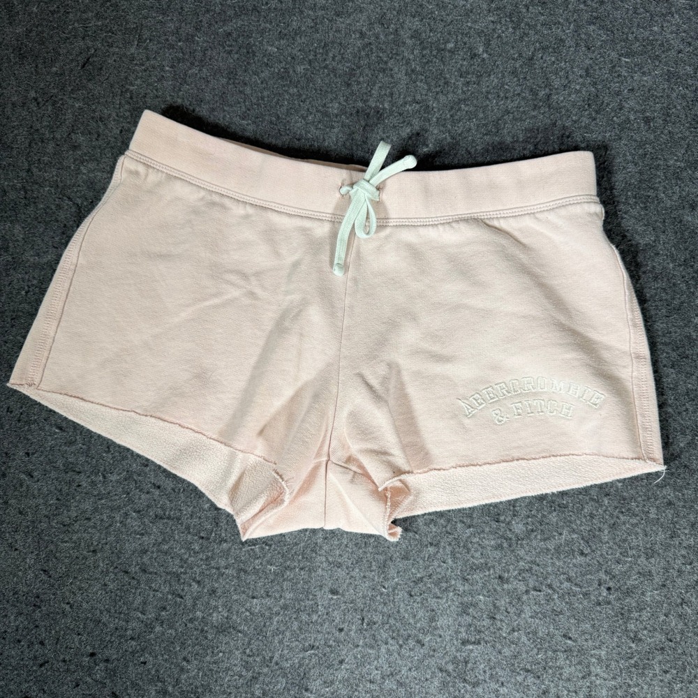 Y2K Abercrombie & Fitch Pink Lounge Shorts Womens Small Low Rise Booty Athletic